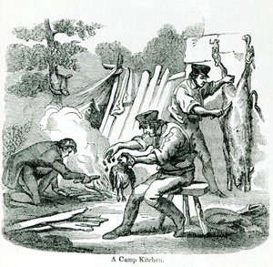 Una cocina de campamento, 1856 de English School